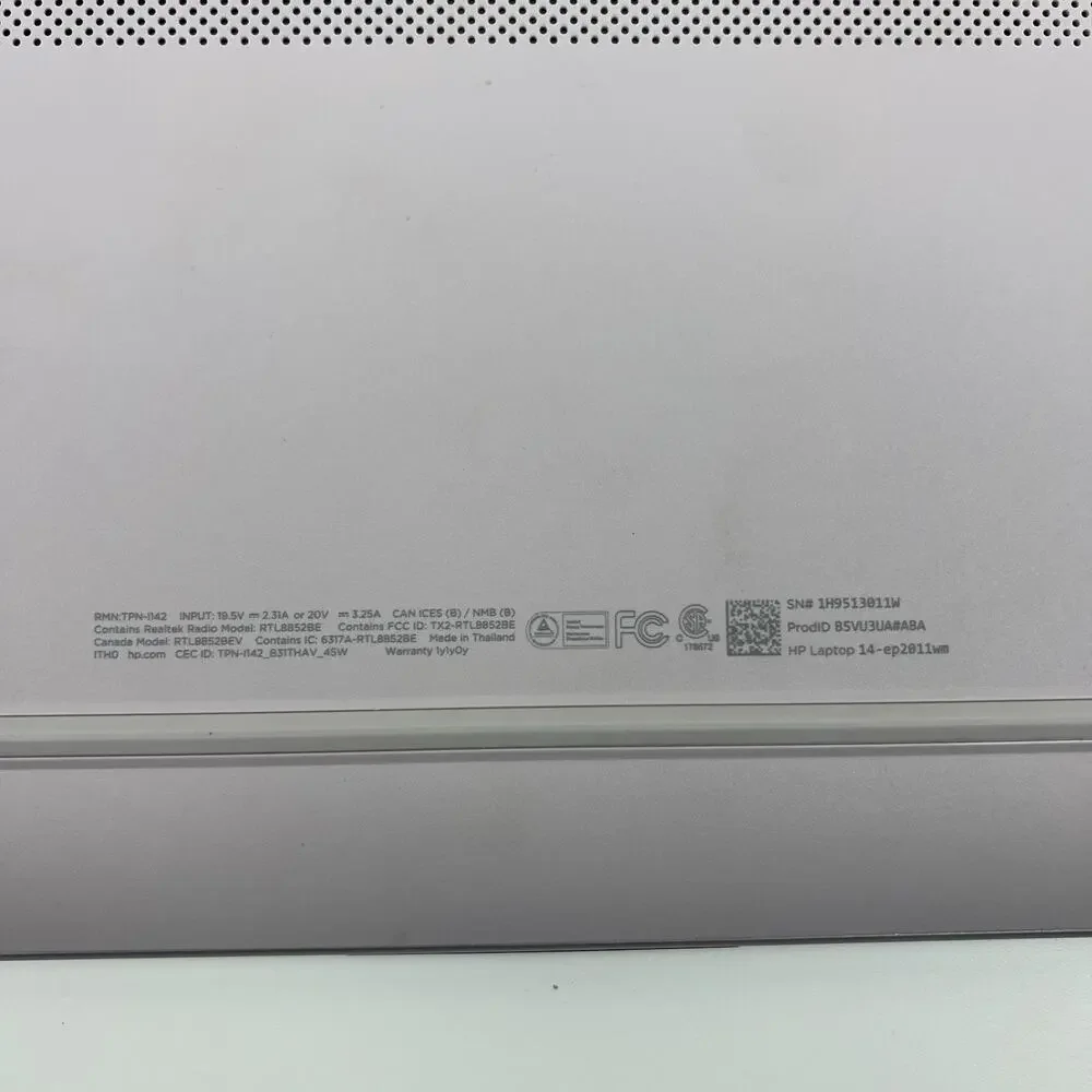 HP 14-EP2011WM 128GB SSD 4GB RAM 128MB Intel Graphics N150 @ 0.8GHz Windows 11